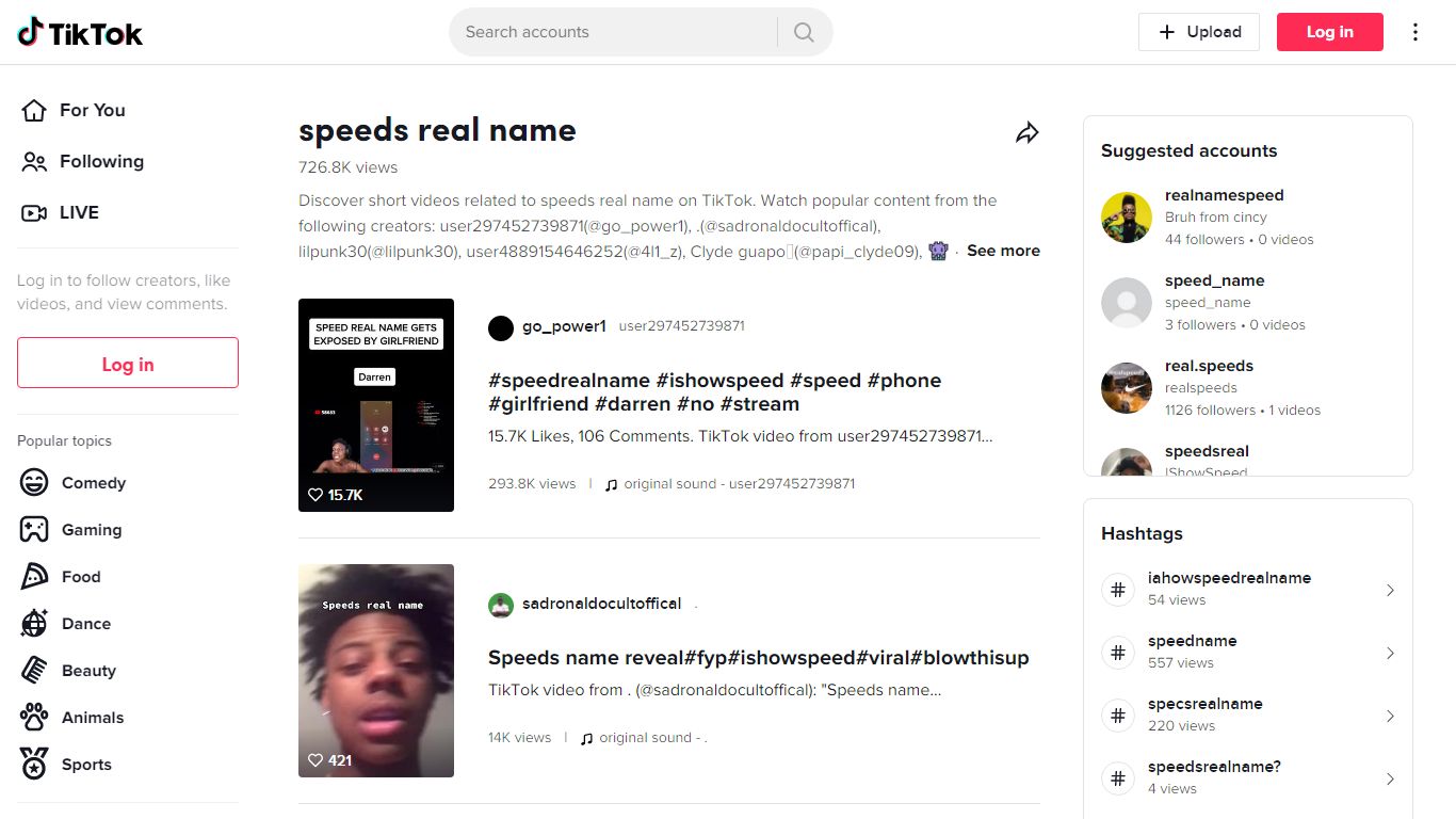 Discover speeds real name 's popular videos | TikTok